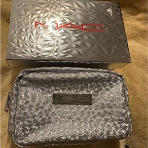 MAC Silver Makeup Bag in Box